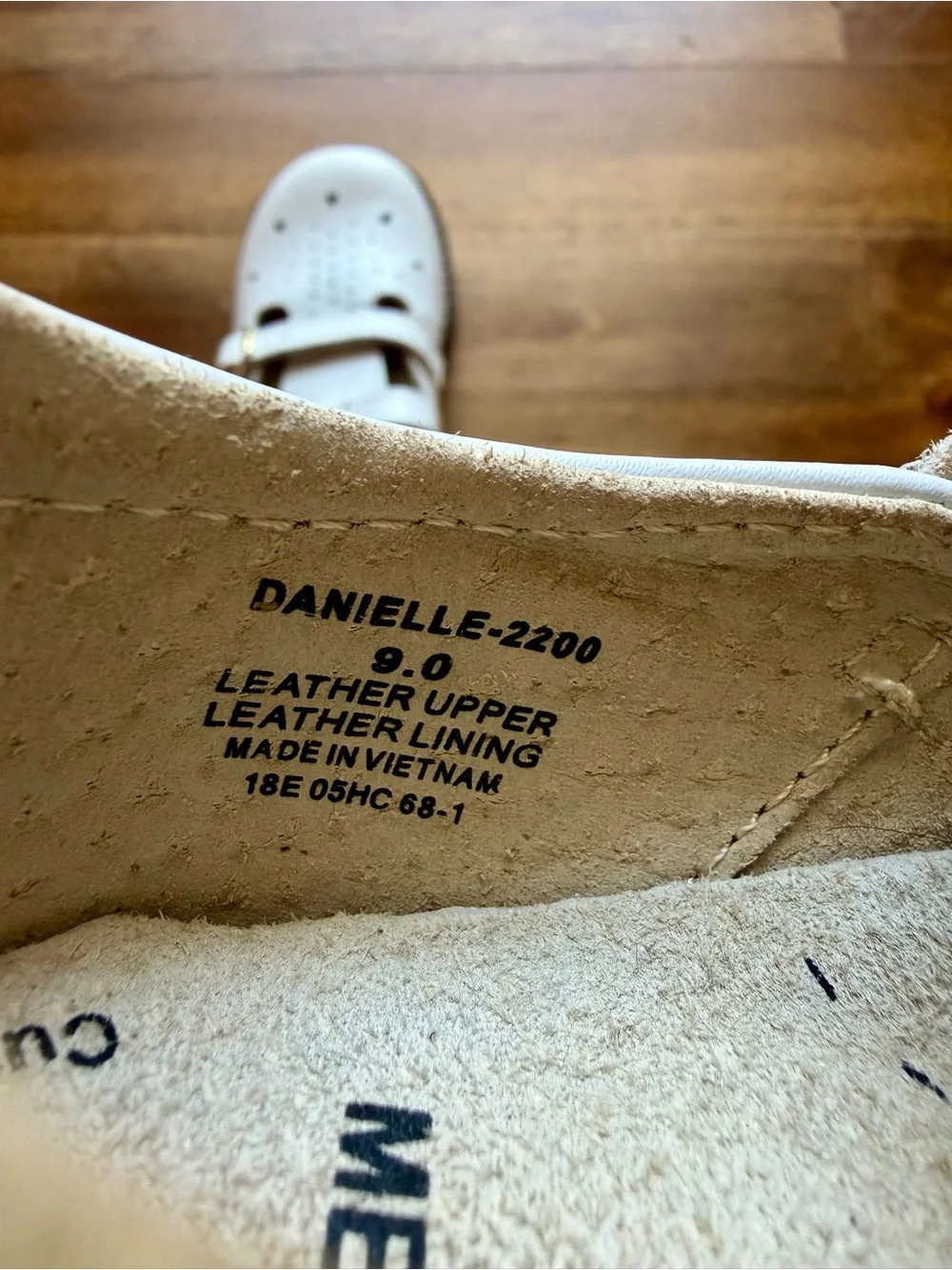 Footmates Girls Danielle White Leather Mary Jane Shoes Toddler Size 9